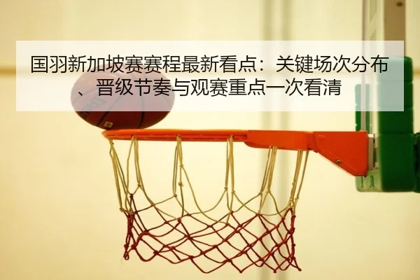 国羽新加坡赛赛程最新看点：关键场次分布、晋级节奏与观赛重点一次看清 | jiuyou